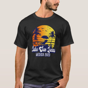 Cabo San Lucas 2023 Mexico Sunset Beach Retro Prem T-Shirt