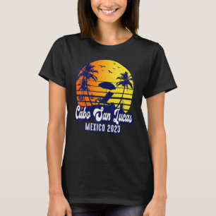 Cabo San Lucas 2023 Mexico Sunset Beach Retro T-Shirt