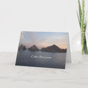 Cabo San Lucas at Sunset Card