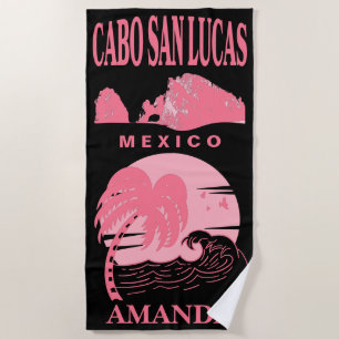 Cabo San Lucas Bachelorette Party Custom Vacation Beach Towel