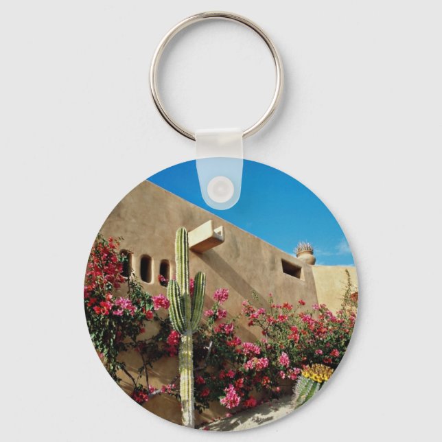 Cabo San Lucas, Baja, Mexico  flowers Key Ring (Front)
