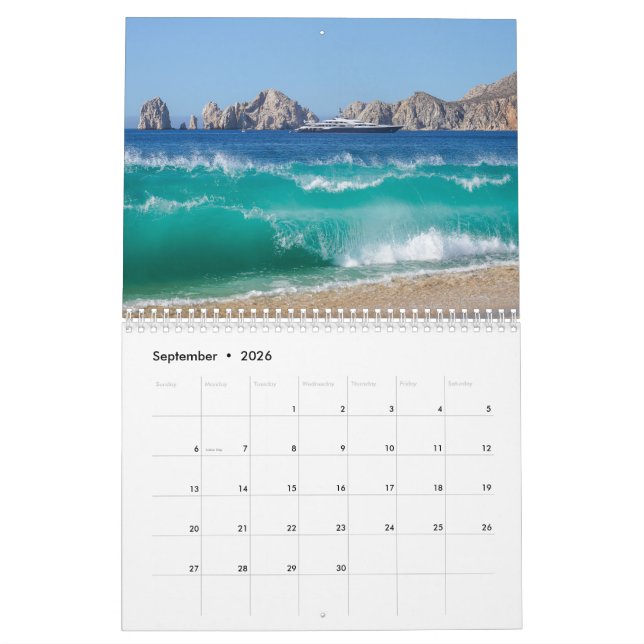 Cabo San Lucas Calendar  (Sep 2026)