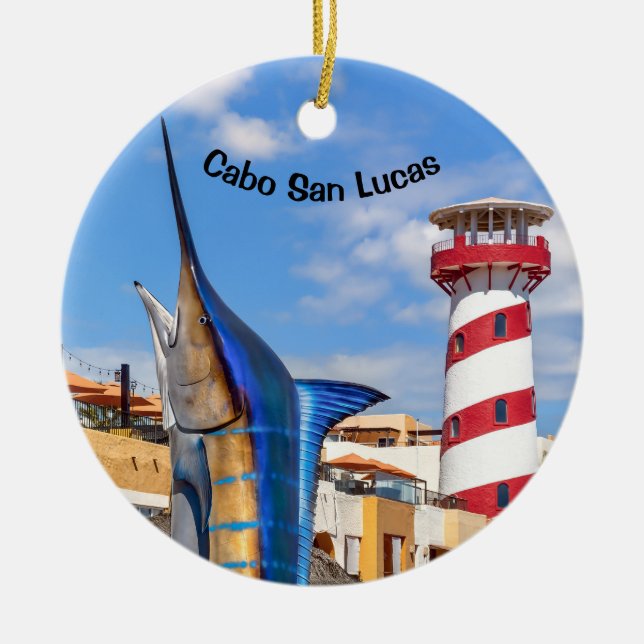 Cabo San Lucas Ceramic Ornament (Front)