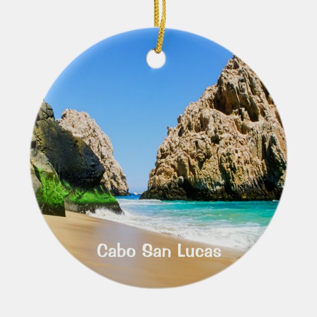 Cabo San Lucas Ceramic Tree Decoration (Front)