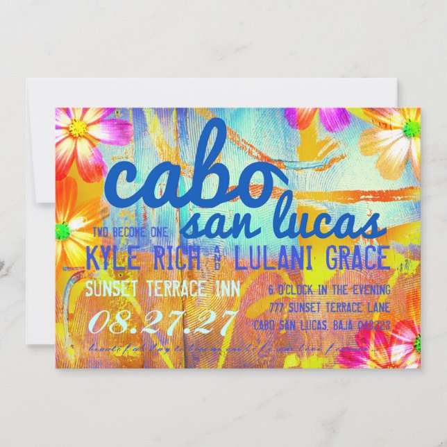 CABO SAN LUCAS Destination Invitation (Front)