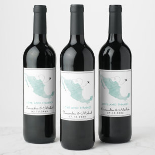 Cabo San Lucas   Destination Wedding    Wine Label