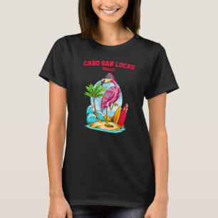 Cabo San Lucas Flamingo Beach Surfboard T-Shirt