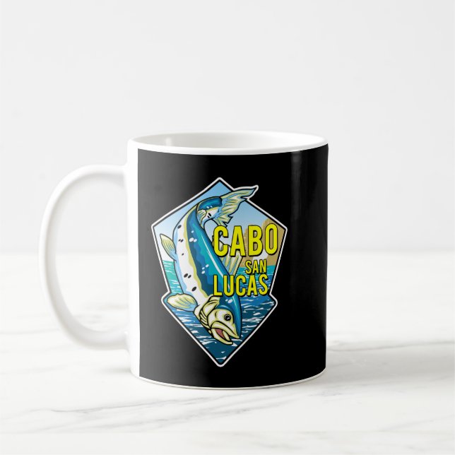 Cabo San Lucas Game Fishing Mexico Baja California Coffee Mug (Left)