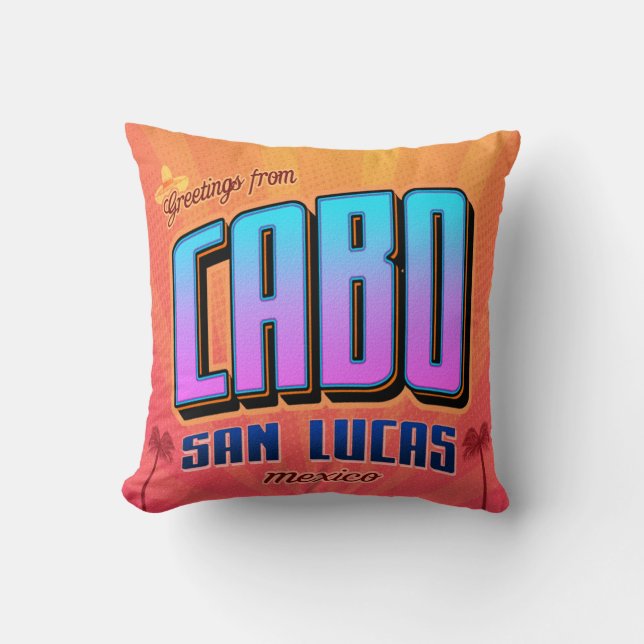 Cabo San Lucas home decor pillow (Front)
