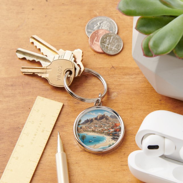 Cabo San Lucas Mexico Beach Ocean Trip Key Ring (Desk)