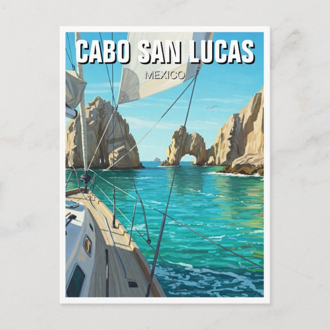 Cabo San Lucas Mexico El Arco Travel Postcard (Front)
