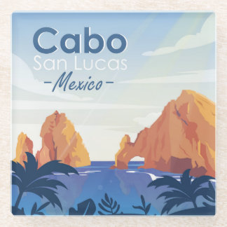 Cabo San Lucas Mexico Glass Coaster