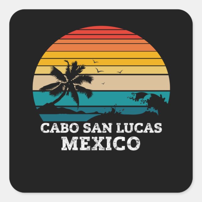 CABO SAN LUCAS MEXICO SQUARE STICKER (Front)