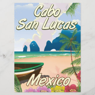 Cabo San Lucas Mexico travel poster Invitation