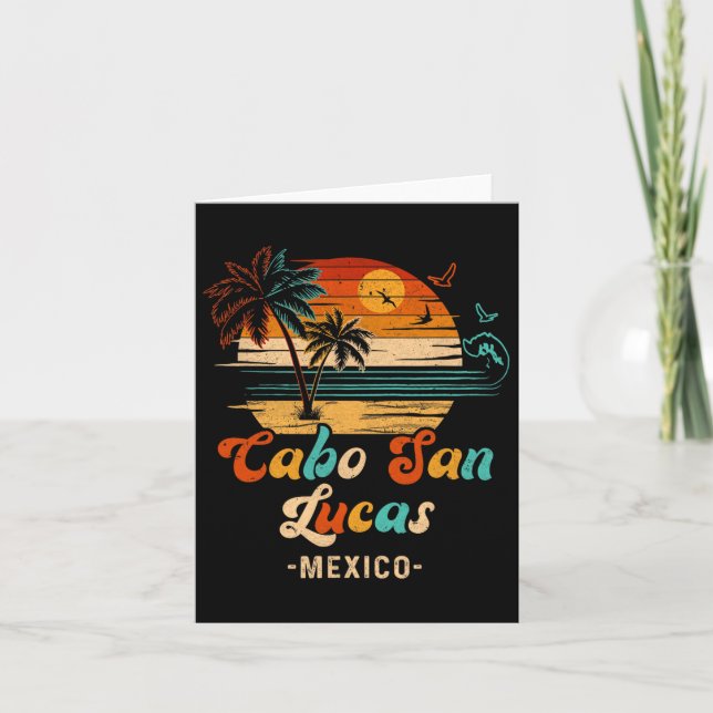 Cabo San Lucas Mexico Vacation 2025 Matching Famil Card (Front)