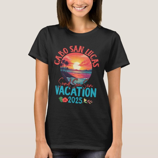 Cabo San Lucas Mexico Vacation 2025 Souvenir Match T-Shirt (Front)