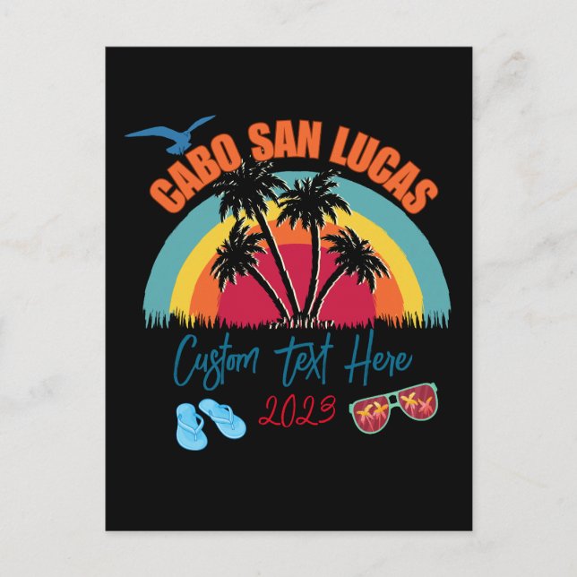 Cabo San Lucas Mexico Vacation Personalisation  Postcard (Front)