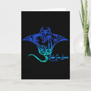 Cabo San Lucas Sea Stingray Mexico Matching Family Card