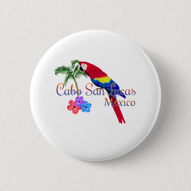Cabo San Lucas Tropical Beach 6 Cm Round Badge (Front)