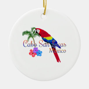 Cabo San Lucas Tropical Beach Ceramic Tree Decoration