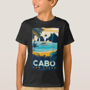 Cabo San Lucas Tropical Beach Mexico Travel Vintag T-Shirt
