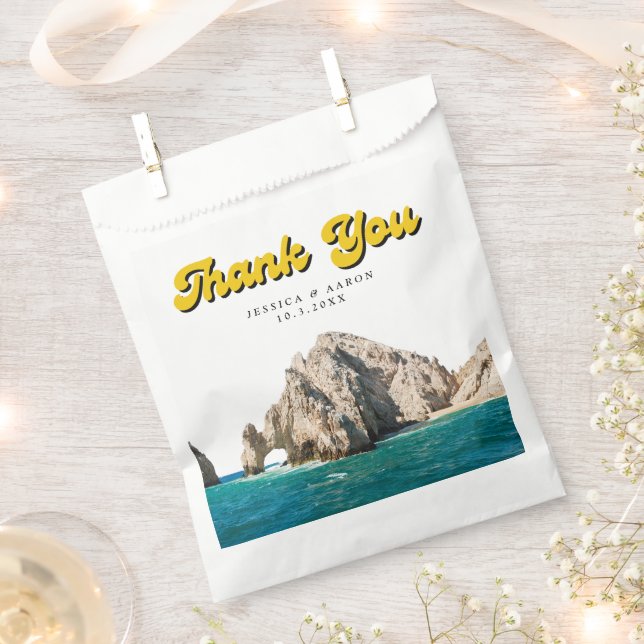 Cabo San Lucas Wedding Favour Thank You Favour Bag (Clipped)