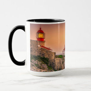 Cabo Sao Vicente At The Sunset   Algarve, Portugal Mug