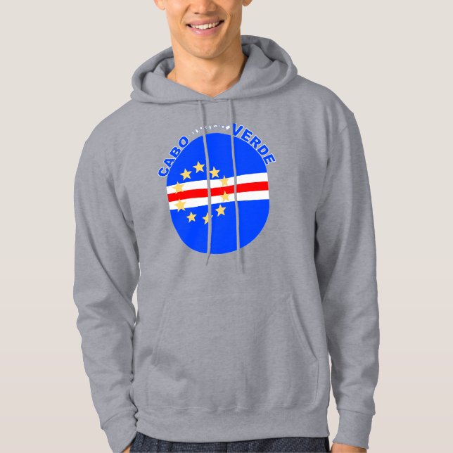 Cabo Verde Oval Flag Hoodie (Front)