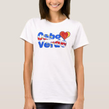 Cabo Verde Rose Heart T-Shirt