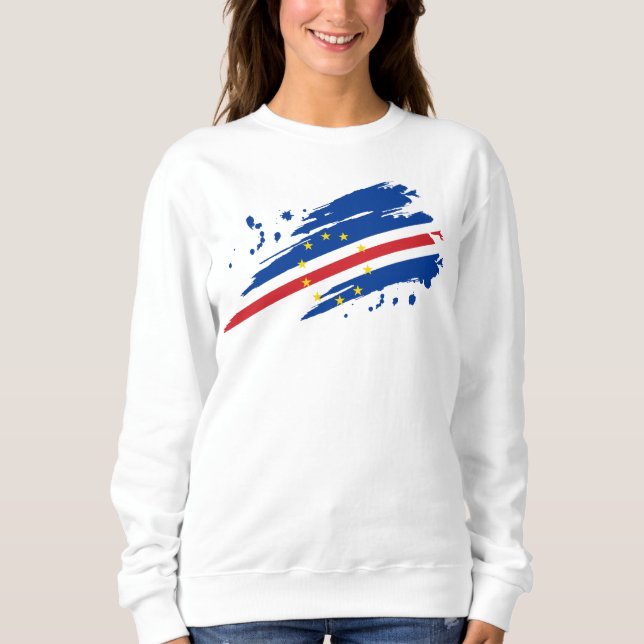 Cabo Verde Torned Flag Sweatshirt (Front)
