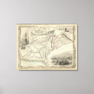 Cabool, The Punjab and Beloochistan Canvas Print