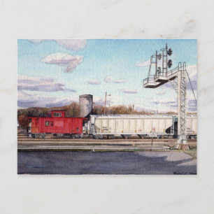 Caboose Postcard