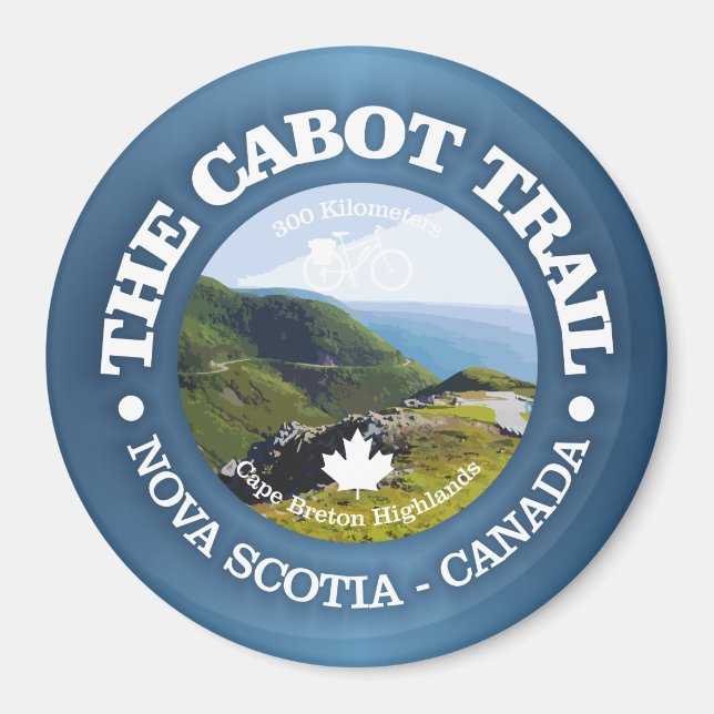 Cabot Trail (Cycling C) Magnet (Front)