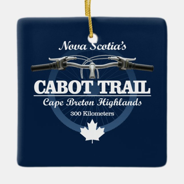 Cabot Trail (H2) Ceramic Ornament (Front)