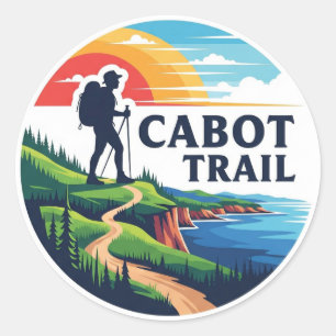 Cabot Trail Nova Scotia Canada Travel Classic Round Sticker