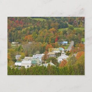 Cabot, Vermont in fall. Northeast Kingdom. Postcard