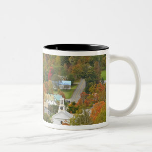 Cabot, Vermont in fall. Northeast Kingdom. Two-Tone Coffee Mug
