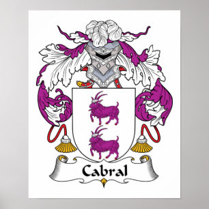 Cabral Family Crest Poster