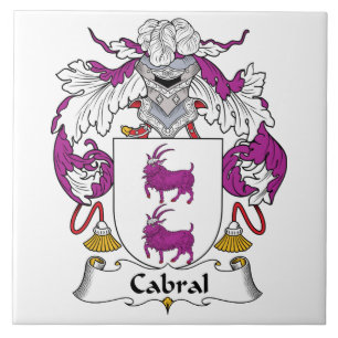 Cabral Family Crest Tile