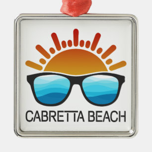 Cabretta Beach Sapelo Island Georgia Sunglasses Metal Tree Decoration
