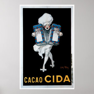 Cacao Cida Vintage Food Ad Art Poster