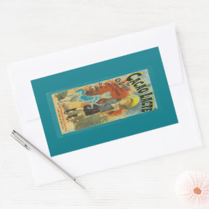 Cacao Lacte Aus Tous Le Choclat Chocolate French R Rectangular Sticker