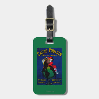 Cacao Poulain Vintage PosterEurope Luggage Tag