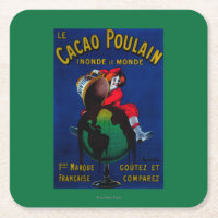 Cacao Poulain Vintage PosterEurope
