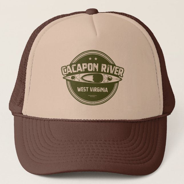 Cacapon River, West Virginia Trucker Hat (Front)