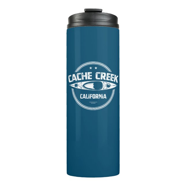 Cache Creek California Kayaking Thermal Tumbler (Front)