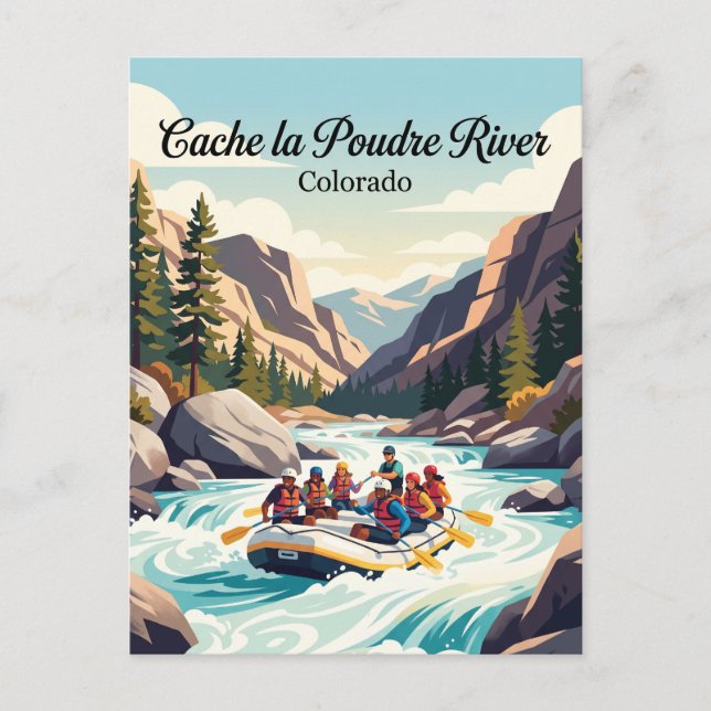 Cache la Poudre River Colorado, USA Postcard (Front)