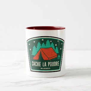Cache La Poudre Wilderness Colorado Camping Two-Tone Coffee Mug