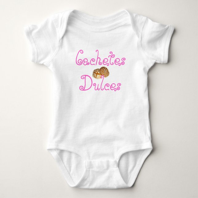 Cachetes Dulces (Sweet Cheeks - Pan Dulce) Baby Bodysuit (Front)