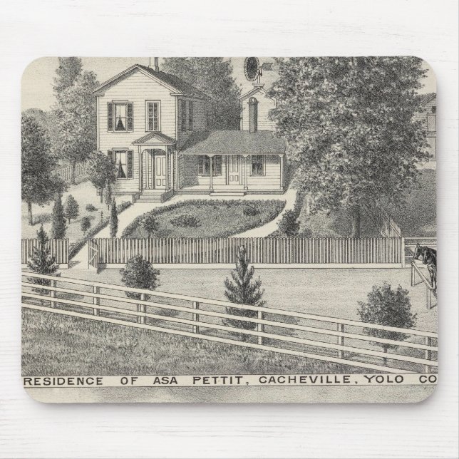 Cacheville res, Madison mill Mouse Mat (Front)